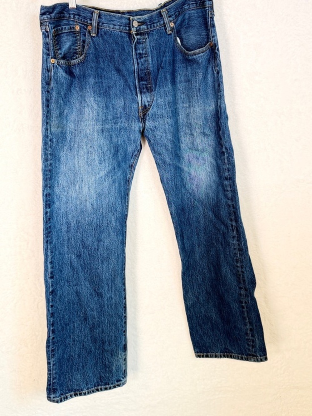 Levi’s 501 Original Fit Jeans Men’s 38x30 100% Cotton Button Fly Y2K Distressed